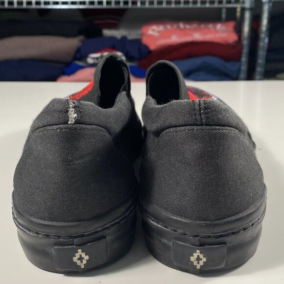 MARCELO BURLON Mens Snake Canvas Print Slip On Sneakers 7 - Picture 6 of 9